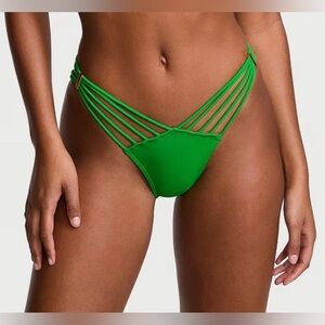 Brazilian Bikini Swim Bottom Victoria’s Secret Archives Macrame Island Jade